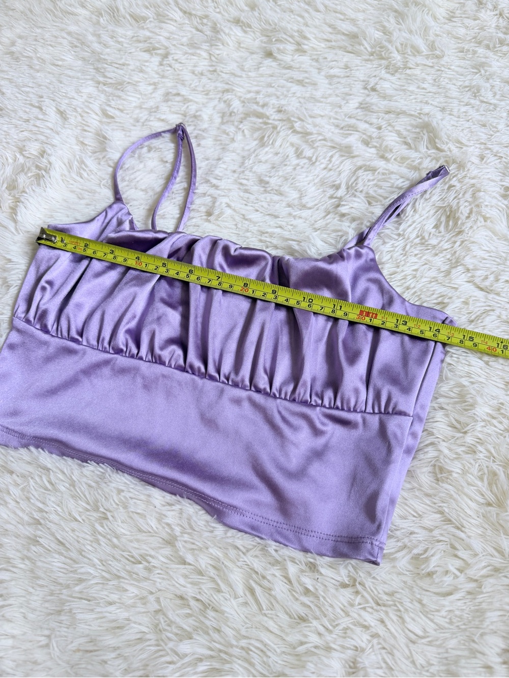 H&M Lilac Satin Crop Cami - Picture 4 of 7